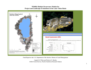 Wildlife Habitat Occurrence Models for