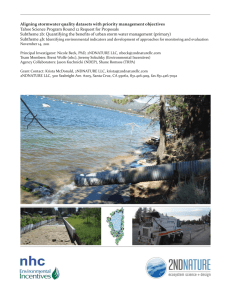 Aligning stormwater quality datasets with priority management objectives