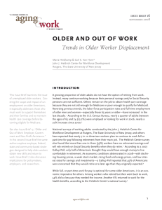 older and out of work Trends in Older Worker Displacement