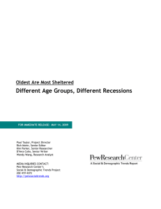 Different Age Groups, Different Recessions  Oldest Are Most Sheltered