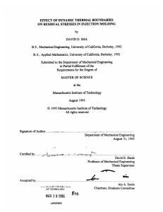 EFFECT OF DYNAMIC  THERMAL  BOUNDARIES B.S.,