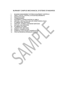 BURNABY CAMPUS MECHANICAL SYSTEMS STANDARDS