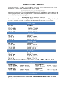 University Of Scranton Final Exam Schedule Fall 2022 Final Exam Schedule - The University Of Scranton