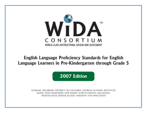 English Language Profi ciency Standards for English