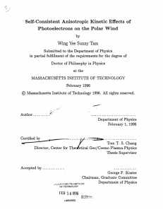 Self-Consistent  Anisotropic  Kinetic  Effects  of