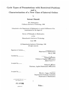 Cycle  Types  of  Permutations with  Restricted ... and  a