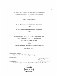 OPTICAL  AND  MINORITY  CARRIER  CONFINEMENT by