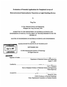 Evaluation of Potential Applications  for Templated Arrays of