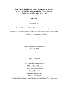 The Effect of Ski Resorts on Population Dynamics