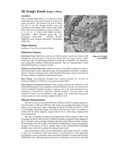 20. Craig’s Creek (Imper 1991a) Location