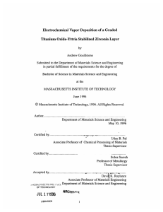 Electrochemical  Vapor Deposition  of a Graded