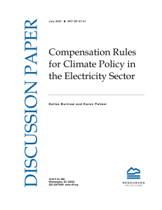 DISCUSSION PAPER Compensation Rules for Climate Policy in