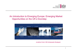 An Introduction to Emerging Europe: Emerging Market 1
