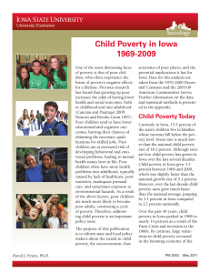 Child Poverty in Iowa 1969-2009