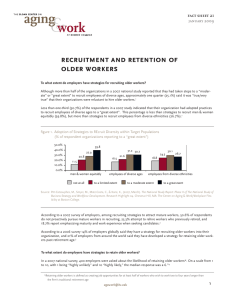 recruitment and retention of older workers fact sheet 21 january 2009