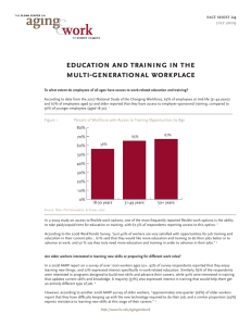 education and training in the multi-generational workplace fact sheet 24 july 2009