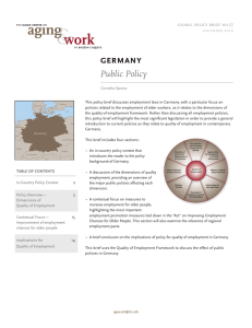 germany Public Policy december global policy brief no.17