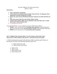 Econ 001: Midterm 2 (Dr. Stein) Answer Key