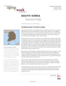 south korea Statistical Profile introduction to south korea country statistical