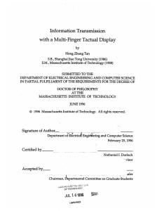 Information Transmission with a Multi-Finger Tactual Display