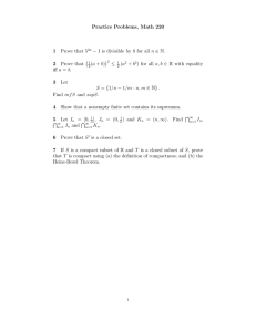 Practice Problems, Math 220 1 2 3