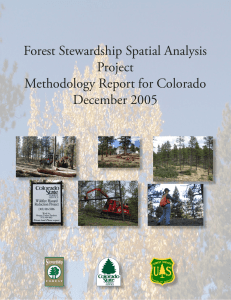 Forest Stewardship Spatial Analysis Project Methodology Report for Colorado December 2005