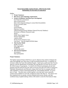 Forest Stewardship Analysis Project - Pilot Overlay Study  Project Summary