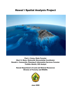 Hawai`i Spatial Analysis Project