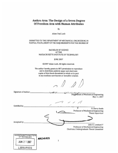 Anthro Arm: The Design  of a Seven  Degree