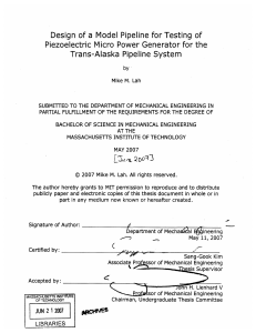 Design  of a Model Pipeline  for Testing  of