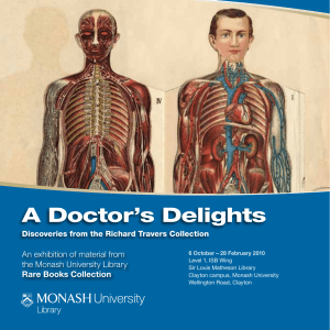 A Doctor’s Delights An exhibition of material from the Monash University Library