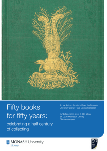 Fifty books for ﬁfty years: