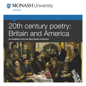 20th century poetry: Britain and America