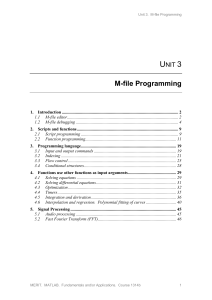 U 3 M-file Programming NIT