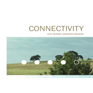 CONNECTIVITY  2015 GEORGIA LANDSCAPE MAGAZINE