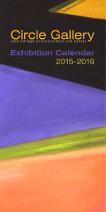Circle Gallery Exhibition Calendar 2015-2016