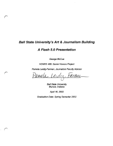 Ball State University's Art Journalism Building A Flash 5.0 Presentation &amp;