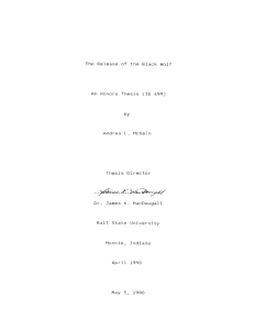 The  Release  of  the  Black ... An  Honors  Thesis  (TD  499)