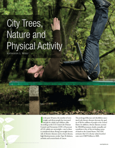 City Trees, Nature and Physical Activity I