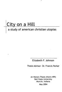 Cit Hill on  a a study of american christian utopias