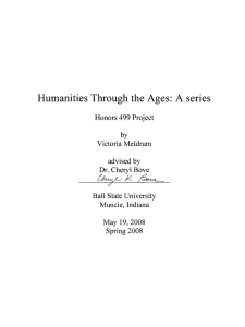 Humanities Through the Ages:  A series ~Jf:-. ~