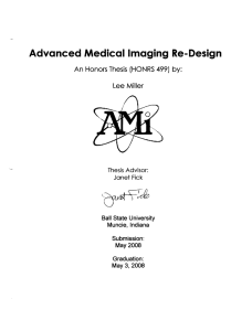 Advanced Re-Design An Honors Thesis  (HONRS 499)  by: Lee Miller