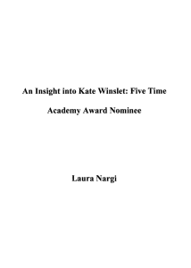 An Insight into Kate Winslet: Five Time Academy Award Nominee Laura Nargi