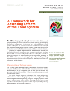 A Framework for Assessing Effects of the Food System