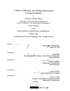 A  Model  of  Efficiency  and ... in  Financial  Markets