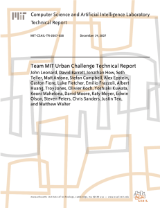 Team MIT Urban Challenge Technical Report Technical Report