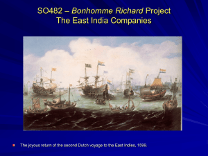 Bonhomme Richard SO482 The East India Companies