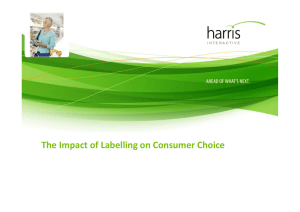 The Impact of Labelling on Consumer Choice