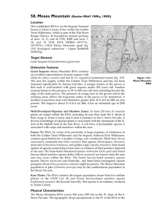 58. Moses Mountain (Keeler-Wolf 1989a, 1989l) Location