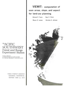 &#34;ACIFIC SOUTHWEST VIEWIT: Forest and Range